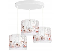 Bez Marki Żyrandol LEŚNE ZWIERZĘTA lampa wisząca sufitowa lampy do pokoju dziecka led