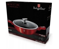 BH-1264N - Žemas granitinis puodas 32 cm 4,9 l Berlinger Haus Burgundy Line