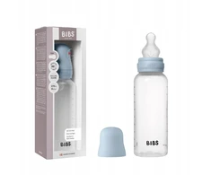 BIBS BABY BOTTLE buteliukas - 1x plastikinis buteliukas nuo pilvo dieglių, silikonas, 270ml
