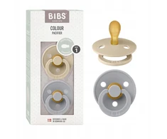 BIBS Color čiulptukas kūdikiui 2 vnt 0m+ simetriškas Vanilla / Cloud