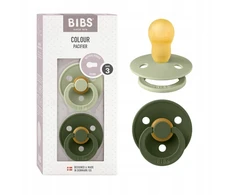 BIBS Color čiulptukas kūdikiui 2 vnt. Guma 18m+ Sage&amp;Hunter Žalias