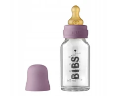 BIBS kūdikio buteliukas 110 ml MAUVE HEVEA guminis spenelių stiklas