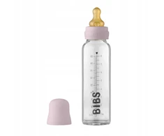 BIBS kūdikių buteliukas nuo pilvo dieglių, be BPA, 225 ml alyvinis, patogus, stiklas