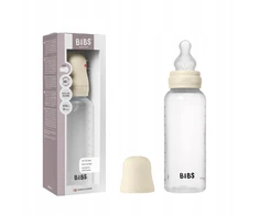 BIBS plastikinis buteliukas 270 ml, Ivory silikoninis žindukas, nuo pilvo dieglių