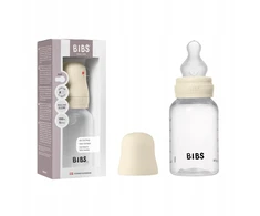 BIBS plastikinis kūdikio buteliukas 150ml silikoninis čiulptukas Ivory Anti-colic