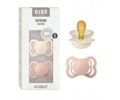 Bibs Supreme 2 vnt. kaučiuko ortodontiniai čiulptukai 0 m+