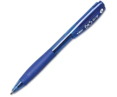 Bic Bu3 Grip mėlynas rašiklis, 4 vnt.