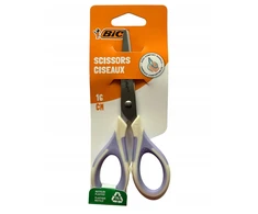BIC Comfort žirklės 16 cm baltos ir violetinės spalvos