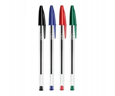 BIC Cristal 1,0 mm rašikliai, įvairių spalvų, 10 vnt. rinkinys