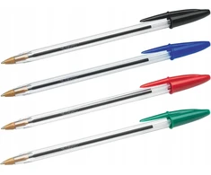 BIC Cristal 1,0 mm rašikliai, įvairių spalvų, 10 vnt. rinkinys