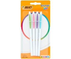 Bic Cristal Up pasteliniai rašikliai, 4 spalvos