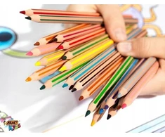 BIC Evolution Stripes pieštukai, didelis 18 spalvų rinkinys