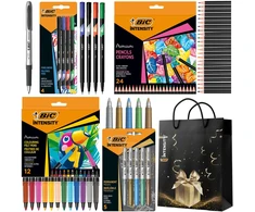 Bic Intensity Rinkinys: Pieštukai, Flomasteriai, Žymekliai, Troseliai