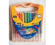 Bic Kid Couleur flomasteriai, 12 spalvų, su plaunamu rašalu
