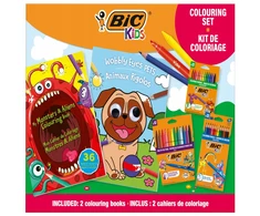 Bic Kids BIC IGLOO Rinkinys KREATYWNY PREZENT DLA DZIECKA KREDKI FLAMASTRY KOLOROWANKI