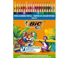 BIC KIDS ECO EVOLUTION SMOOTH – MEDINIAI kreidelės, 48 ​​Vnt.
