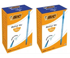 Bic Round Stic Classic mėlynas rašiklis 1.0mm, 120 vnt. rinkinys