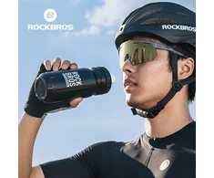 Bidon rowerowy su osłoną Rockbros juoda 600ml