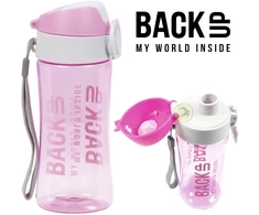 Gertuvė Derform Bidonas vaikams "back Up" 400 ml, rožinis, pagamintas iš Tritano