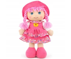 Bigtoys SKUDURINĖ LĖLĖ SU SUKNELE IR KEPURE 35cm
