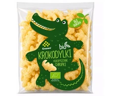 BIO CROCODILE CRISPS 80G GRANEX – NATŪRALIUS KURŪZŲ UŽKANDŽIAI