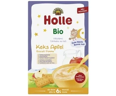 Bio Pieninė košė Avižiniai sausainiai Sausainiai ir obuoliai 250 g HOLLE