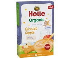 Bio Pieninė košė Avižiniai sausainiai Sausainiai ir obuoliai 250 g HOLLE