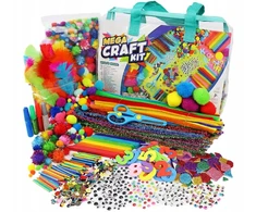 Bisky KŪRYBINIS RINKINYS VAIKAMS 2000 EL METS POMPONS PLASTIC ARTISTIC