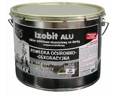 Bituminė-aliumininė apsaug.danga stogui Izobit ALU Izolex 4.5kg sidabro sp.