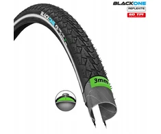 Black1 Šviesą atspindinčių padangų komplektas BLACKONE ACTIVE+ 28x1.60 42-622 + MITAS kamera - FV
