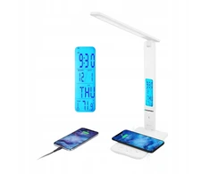 Blaupunkt LBW6PRO LED Balta Lampka na biurko - Įkroviklis bezprzewodowa, USB