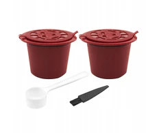 Blesiya Daugkartinio naudojimo kavos kapsulės su šaukštu Coffeeware Cup Coffee Style A Raudona
