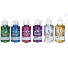 Blizgučių klijų rinkinys 6 spalvų x 60 ml Astra Nr. 3208