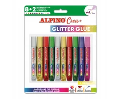 Blizgūs klijai ALPINO Crea+ 8sp + 2 neon