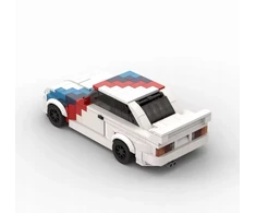Block Plastikinės statybinės plytos BMW M3 E30 automobilių žaislų automobilio dovanų dėžutė