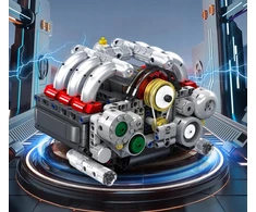 Blokai Mould King 10193 Variklis Boxer Flat-Six Porsche šešių cilindrų BOX