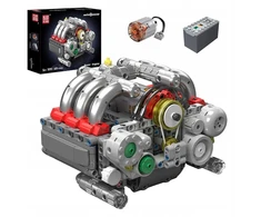 Blokai Mould King 10193 Variklis Boxer Flat-Six Porsche šešių cilindrų BOX