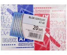 Bloknotas užrašams, A7 formato, 48 lapai, langeliais, 20vnt