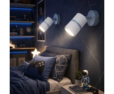 Blue SIENINĖ LEMPUTA SIENINĖ LEMPUTA CELIA Mėlynas KIDS MODERNUS LED VAIKŲ KAMBARYS