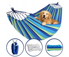 Blue VIENAMENIMS SODO HAMAKAS SU REINFORCEED CAMPING Mėlynas 100KG