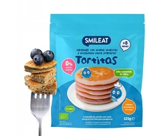 Blynų mišinys be glitimo 125g su mėlynėmis BIO SMILEAT