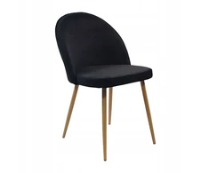 Bm Design 4 Denver Velvet kėdės, aptrauktos juodu aksomu