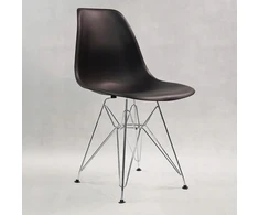 Bm Design 4 DSR Milano kėdės, juodos, metalinės kojos