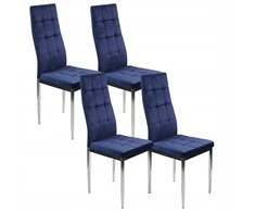Bm Design 4 MONAKO VELVET kėdės, tamsiai mėlynos, apmuštos aksomu