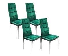 Bm Design 4 Monako Velvet kėdės, žalios, apmuštos aksomu