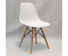 Bm Design 6 DSW Milano baltos kėdės, skandinaviška svetainė