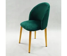 Bm Design DENWER GOLD VELVET kėdė, žalias aksomas