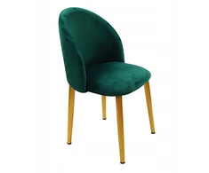 Bm Design DENWER GOLD VELVET kėdė, žalias aksomas
