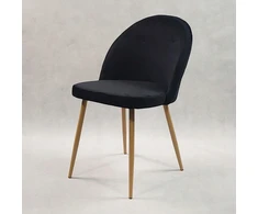 Bm Design DENWER VELVET kėdė juoda - aksominė