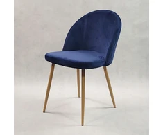 Bm Design DENWER VELVET kėdė, tamsiai mėlyno aksomo, apmušta